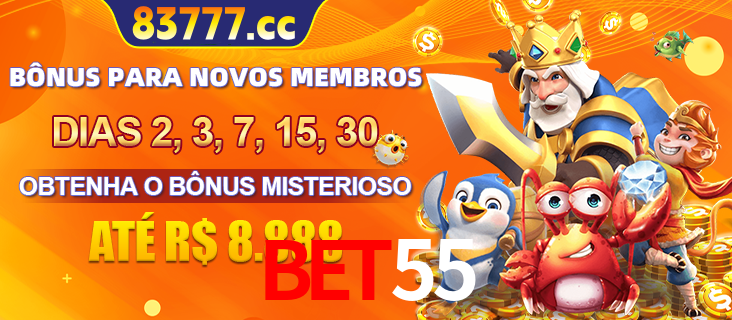 Anúncio dos benefícios para Membro VIP Sênior na plataforma BET55, incluindo bônus promocionais, semanais e mensais, ilustrado com o personagem Fortune Tiger.